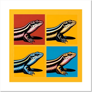 Peter's Banded Skink Pop Art - Cool Lizard Posters and Art